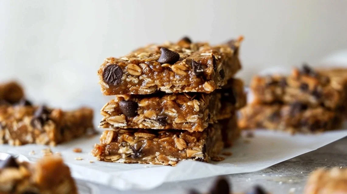Banana Peanut Butter Oat Bars