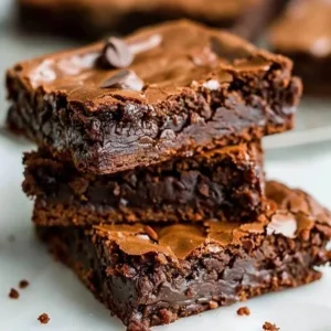 Delicious homemade brownies from the best brownie recipe.