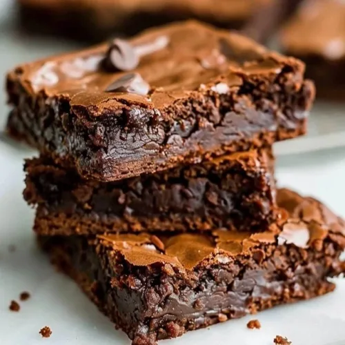 Delicious homemade brownies from the best brownie recipe.