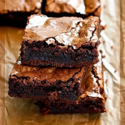 Delicious homemade brownies with rich chocolate flavor