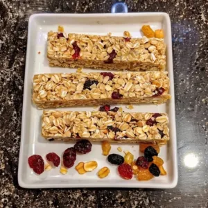 Best Homemade Granola Bars 3 Homemade granola bars with nuts and fruits for a healthy snack