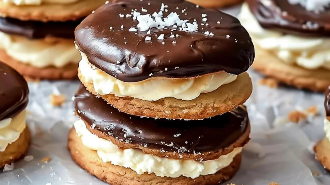Boston Cream Pie Cookies