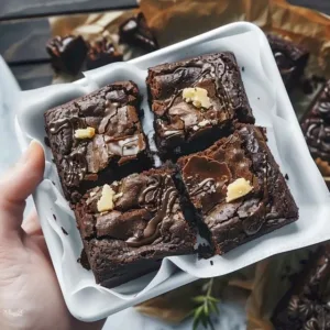 Box Brownie 3 Delicious homemade Box Brownies ready to be enjoyed, showcasing chocolatey goodness.