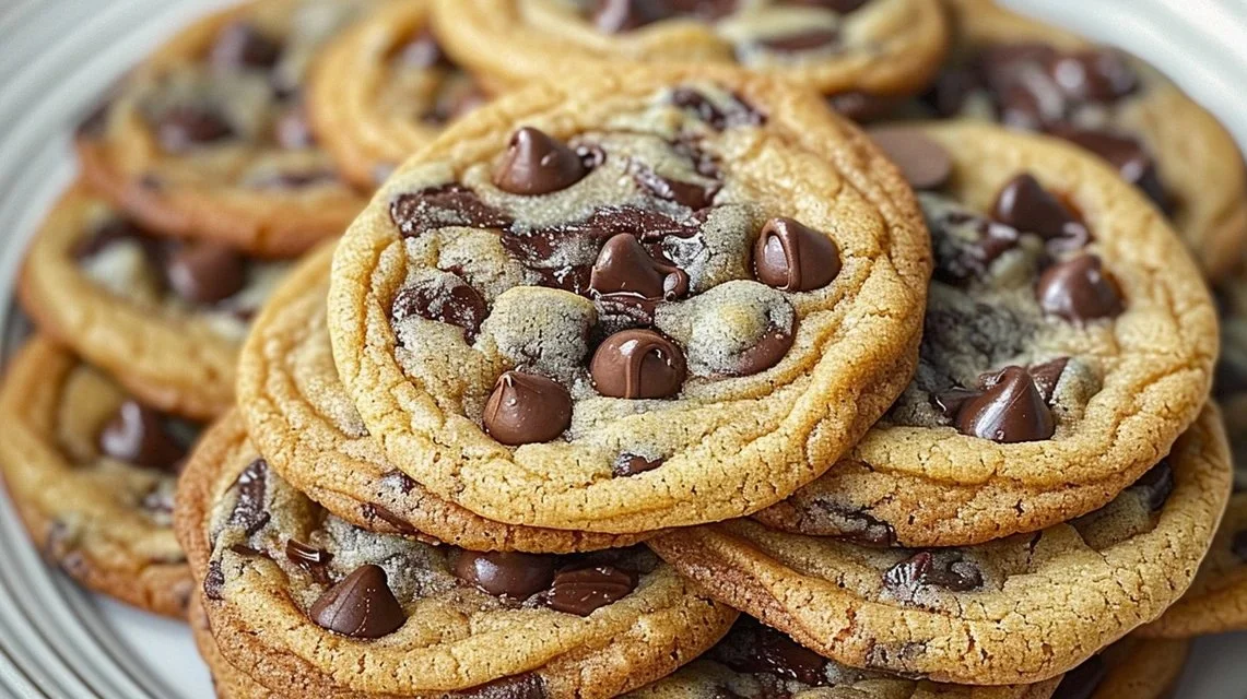 Crispy Chewy Chocolate Chip Cookies
