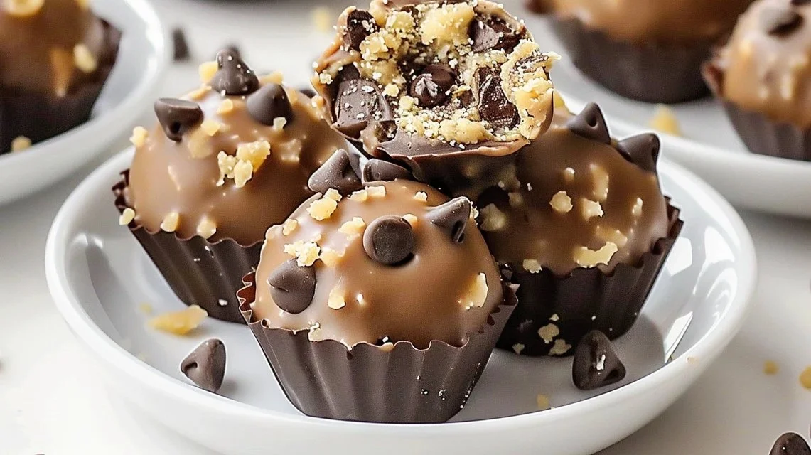 Chocolate Chip Cookie Dough Truffles