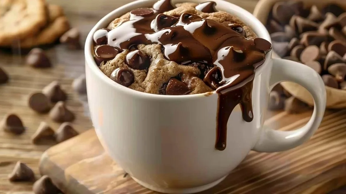 Chocolate Chip Cookie In A Mug Recipe (1 Minute!)