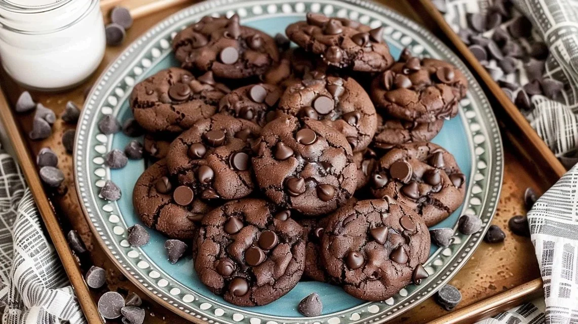 Double Chocolate Chip Cookies