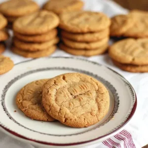 Easy brown sugar cookies made with 3 ingredients and no mixer required