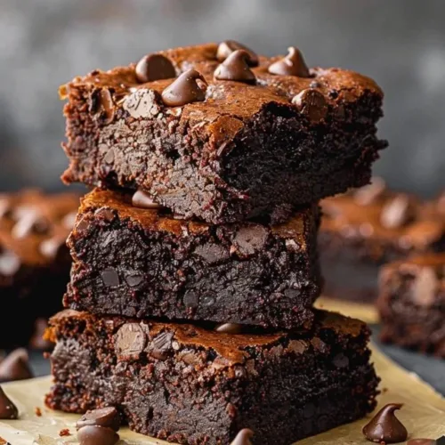 Delicious healthy black bean brownies served on a plate.