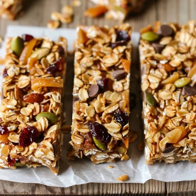healthy-granola-bars-2026-04-09-195129 Healthy granola bars made with oats, nuts, and dried fruits for a nutritious snack.