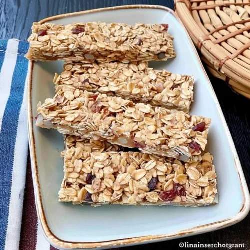 Assorted homemade granola bars made with nuts and dried fruits