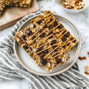 Nut free granola bars made with wholesome ingredients for a healthy snack.