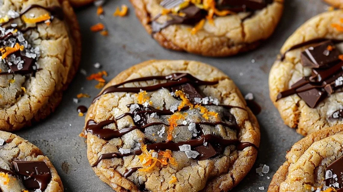Orange Dark Chocolate Chunk Cookies