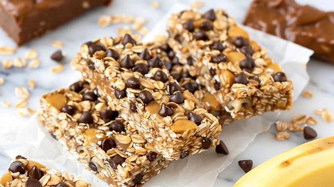 Peanut Butter Banana Granola Bars 2 Peanut Butter Banana Granola Bars
