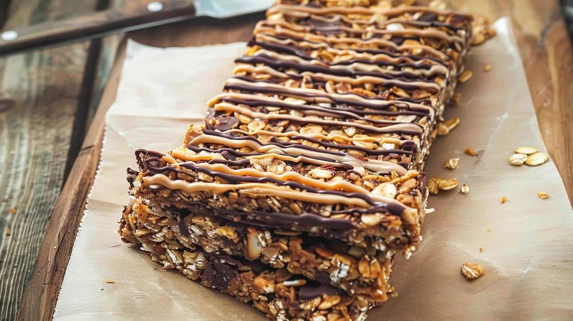 Sourdough Discard Granola Bars (Chocolate Peanut Butter) 2 Sourdough Discard Granola Bars (Chocolate Peanut Butter)