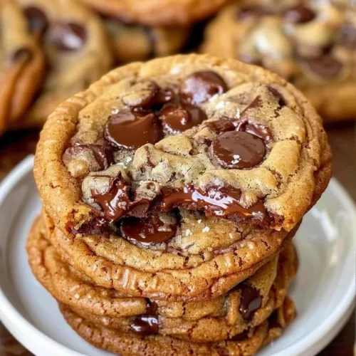 Delicious homemade chocolate chip cookies on a plate