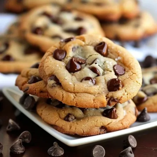 Delicious homemade chocolate chip cookies on a cooling rack
