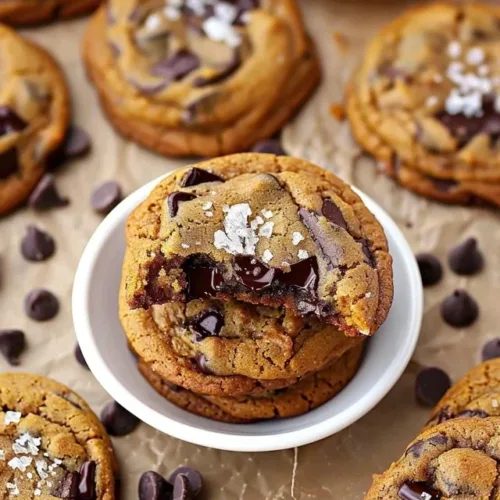 Thick and chewy pumpkin chocolate chip cookies on a cooling rack