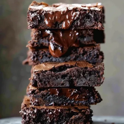 Ultimate fudgy chocolate brownies with rich chocolate flavor and gooey texture.