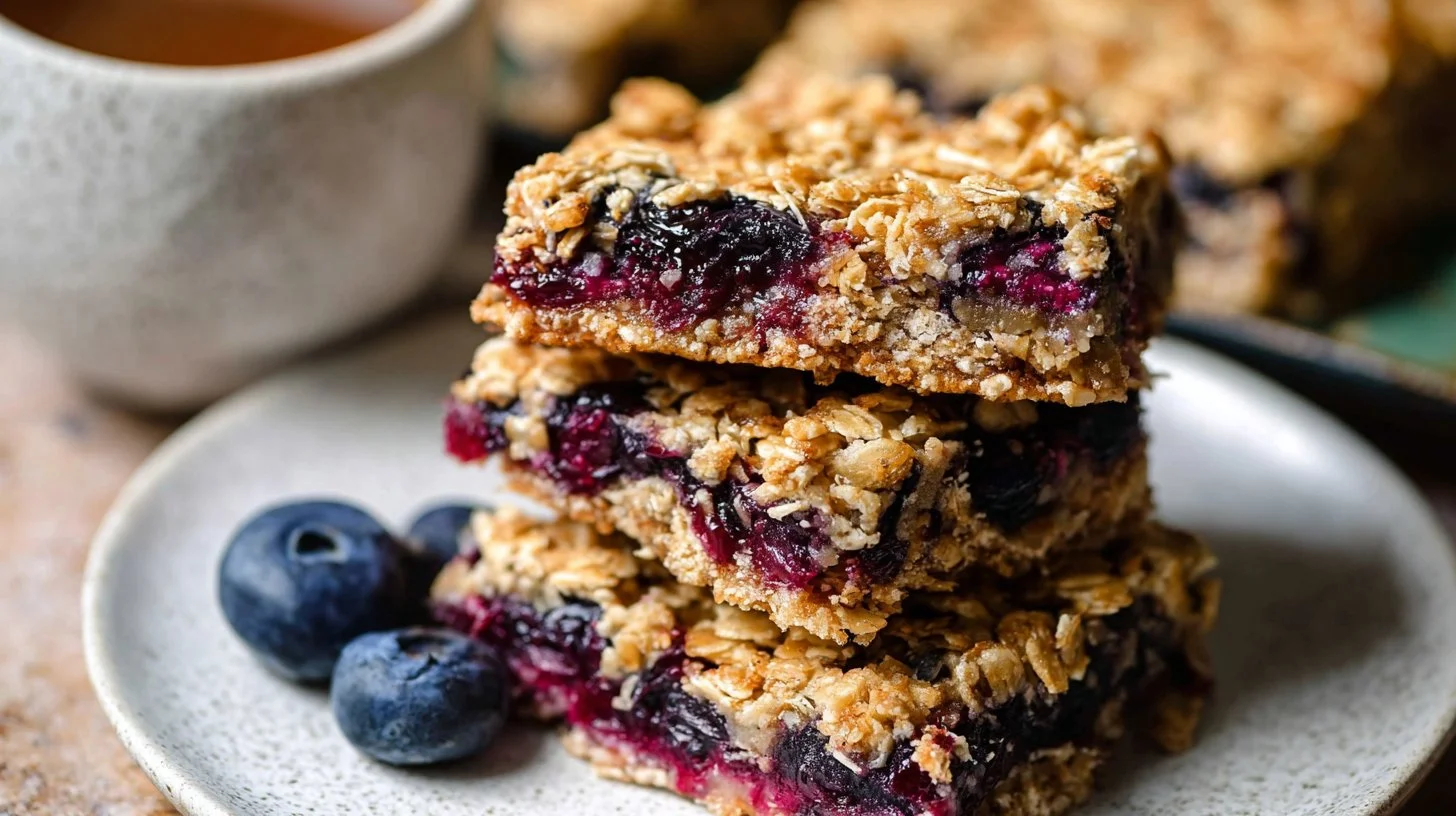 Blueberry Oatmeal Breakfast Bars