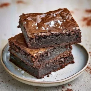 Delicious chewy fudgy brownies with a rich chocolate texture