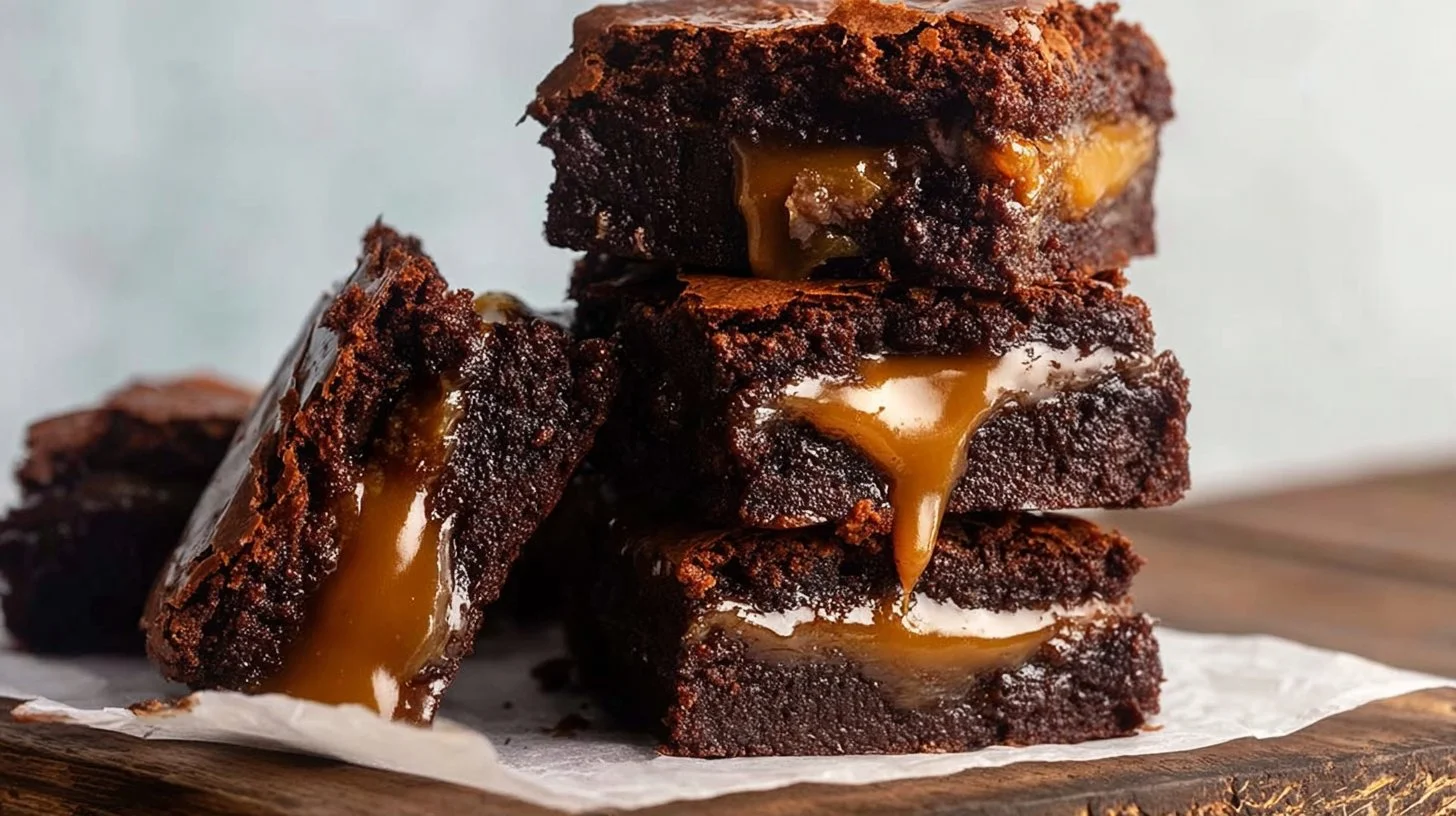 Chocolate Fudge Caramel Brownies