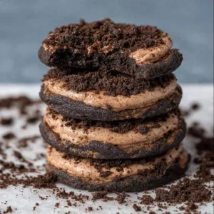 Delicious Homemade Dirt Cake Cookies inspired by Crumbl recipe