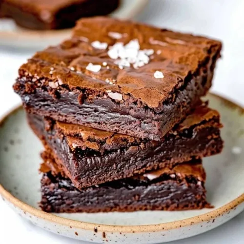 Easy Chewy Brownies fresh out of the oven