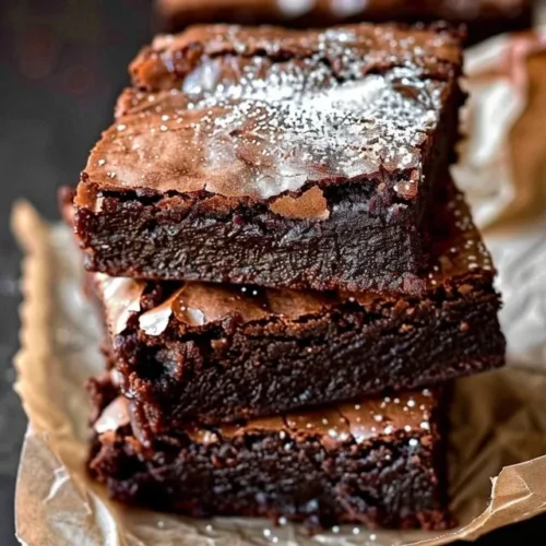Delicious homemade brownies fresh out of the oven