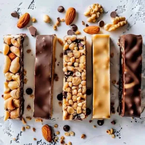 Delicious homemade protein bars made with natural ingredients