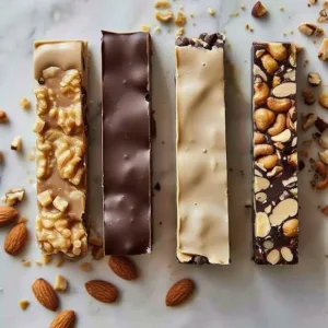 Homemade no bake protein bars made with nutritious ingredients for a healthy snack
