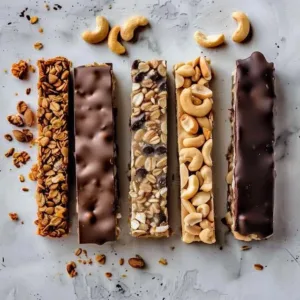Healthy no bake protein bars made with natural ingredients and packed with protein.