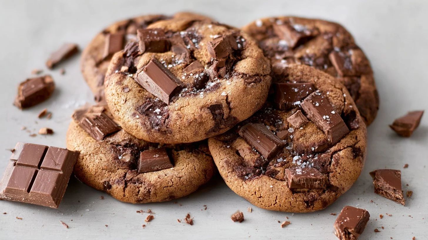 Kit Kat Cookies with Chocolate Chunks