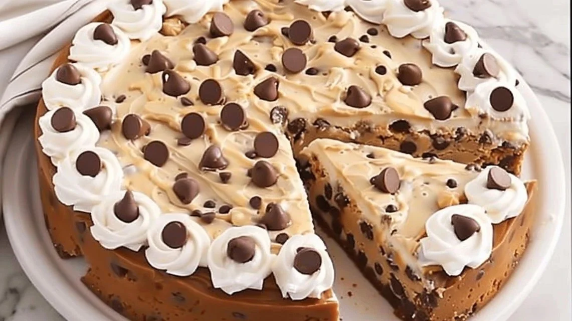 Soft Chocolate Chip Cookie Cake